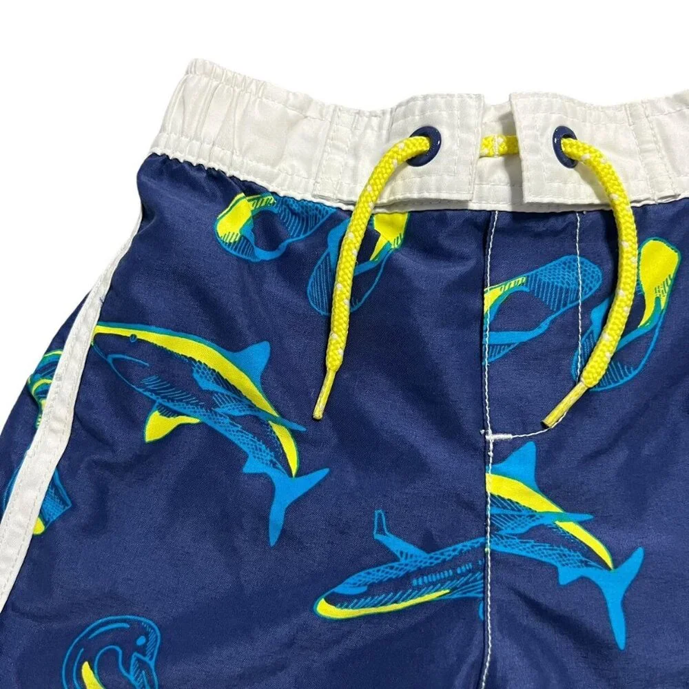 Mini Boden 3-4Y Shark Swim Trunks